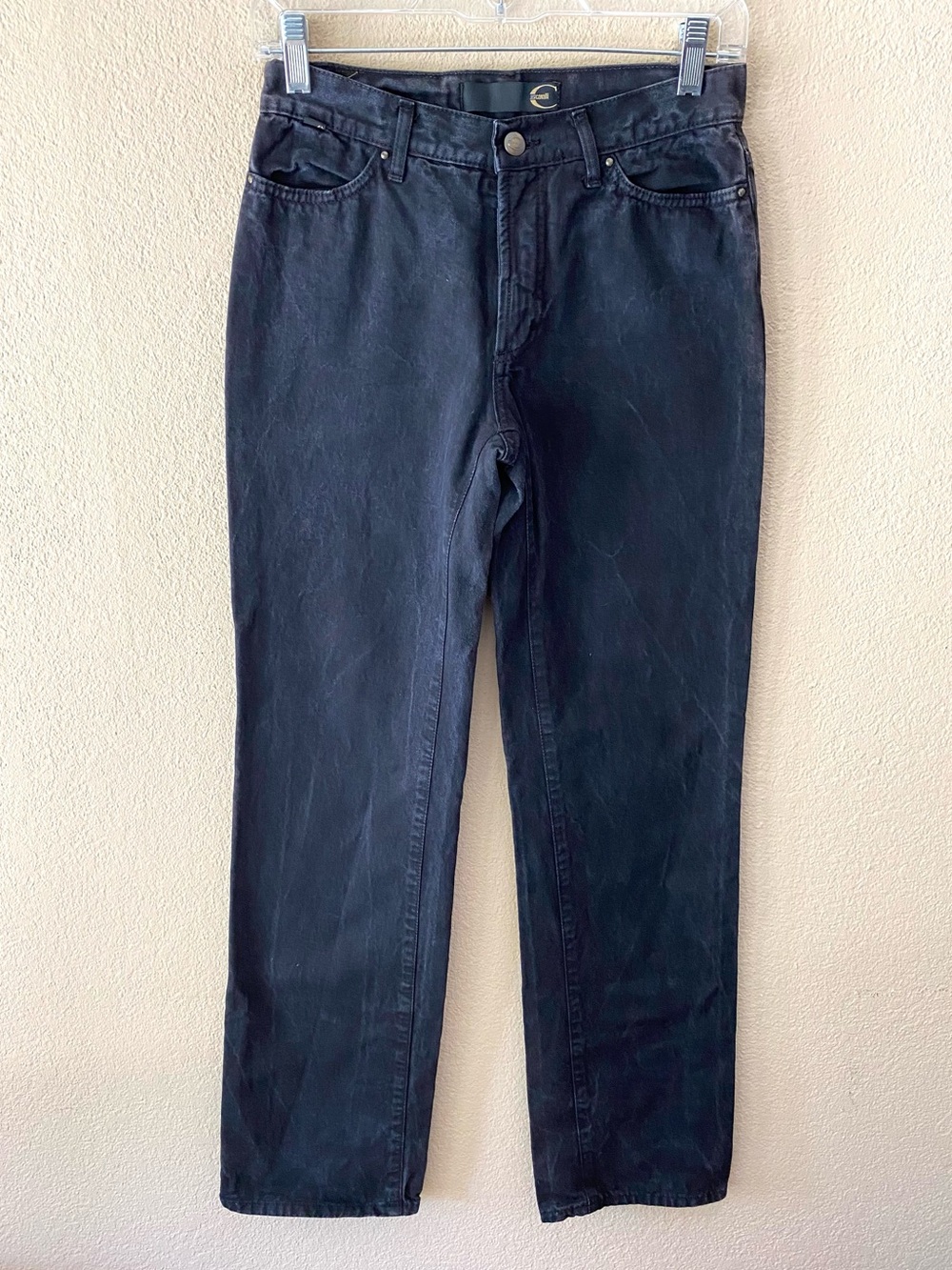 Roberto Cavalli Just Cavalli Vintage Straight Black Jeans 27